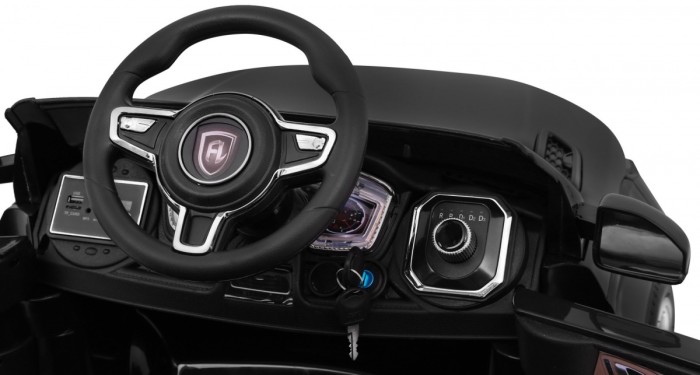 Autko Rapid Racer elektryczne dla dzieci, Czarny SUV + Pilot-9 6931 