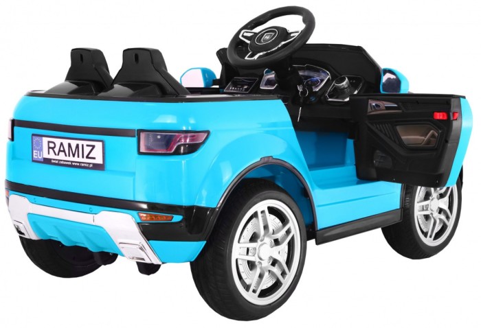 Autko Rapid Racer elektryczne dla dzieci - Niebieski SUV + Pilot-2 6933 