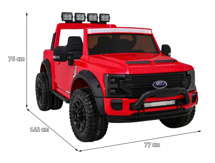 Pojazd Ford Super Duty Czerwony Pickup-2 6950 