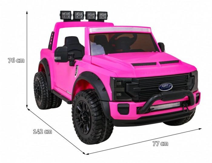 Pojazd pickup - Ford Super Duty Różowy-2 6951 