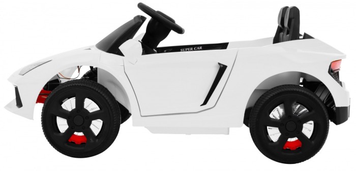 Autko Future na akumulator dla dzieci Biały + Pilot + Wolny Start + MP3 USB + LED-5 6952 