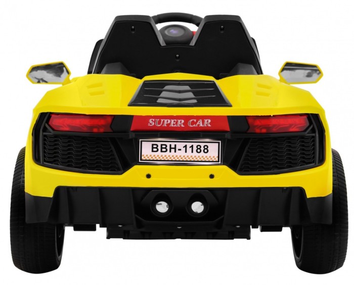 Autko Future na akumulator dla dzieci Żółty + Pilot-6 6954 