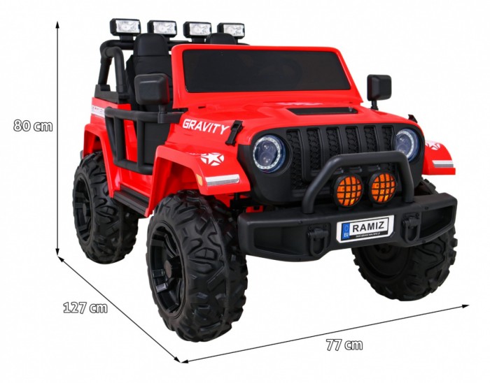 Pojazd GRAVITY Strong Czerwony-2 6957 