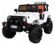 Auto na akumulator All Terrain dla dzieci Biały Terenówka typu jeep + Pilot + Światła Dźwięki-1 6962 