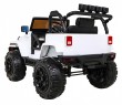 Auto na akumulator All Terrain dla dzieci Biały Terenówka typu jeep + Pilot + Światła Dźwięki-5 6962 
