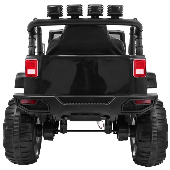 Auto na akumulator All Terrain dla dzieci Czarny Terenówka typu jeep + Pilot + Światła Dźwięki-10 6963 
