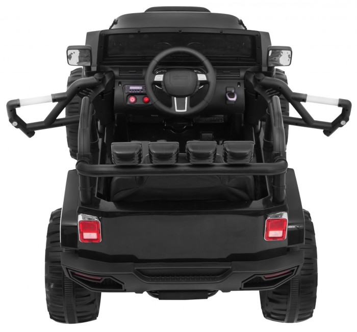 Auto na akumulator All Terrain dla dzieci Czarny Terenówka typu jeep + Pilot + Światła Dźwięki-11 6963 