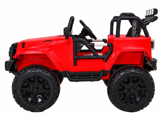 Auto na akumulator All Terrain dla dzieci Czerwony Terenówka typu jeep + Pilot + Światła Dźwięki-4 6964 