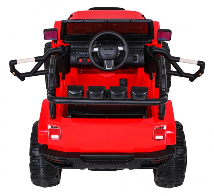 Auto na akumulator All Terrain dla dzieci Czerwony Terenówka typu jeep + Pilot + Światła Dźwięki-8 6964 