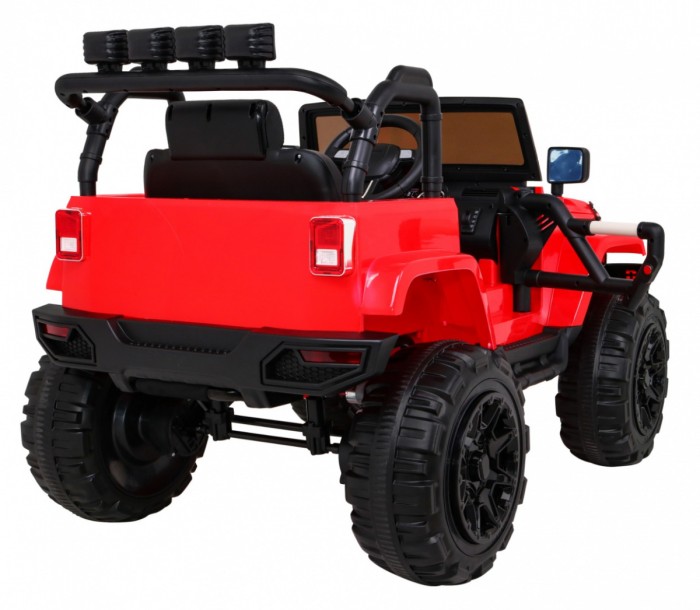 Auto na akumulator All Terrain dla dzieci Czerwony Terenówka typu jeep + Pilot + Światła Dźwięki-9 6964 