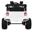 Autko Jeep Dark Night na akumulator dla dzieci Biały + Wolny Start + EVA + Audio LED-6 6965 