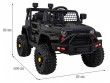 Autko Jeep Dark Night na akumulator dla dzieci Czarny + Wolny Start + EVA + Audio LED-2 6966 