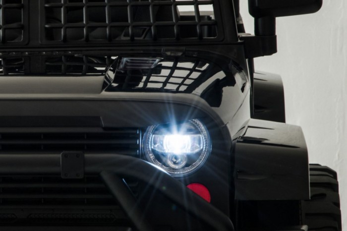 Autko Jeep Dark Night na akumulator dla dzieci Czarny + Wolny Start + EVA + Audio LED-12 6966 