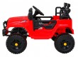 Autko Jeep Dark Night na akumulator dla dzieci Czerwony + Wolny Start + EVA + Audio LED-4 6967 