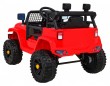 Autko Jeep Dark Night na akumulator dla dzieci Czerwony + Wolny Start + EVA + Audio LED-5 6967 