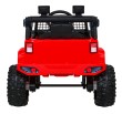 Autko Jeep Dark Night na akumulator dla dzieci Czerwony + Wolny Start + EVA + Audio LED-6 6967 