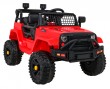 Autko Jeep Dark Night na akumulator dla dzieci Czerwony + Wolny Start + EVA + Audio LED-10 6967 