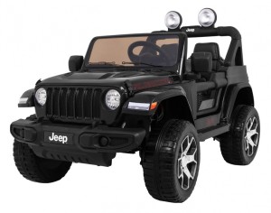 Jeep Wrangler Rubicon na akumulator dla dzieci | Czarny