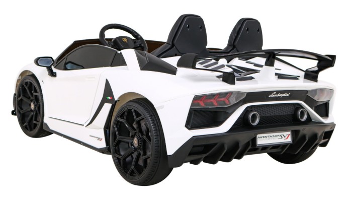 Lamborghini SVJ DRIFT dla 2 dzieci Biały + Funkcja driftu + Pilot-4 6972 
