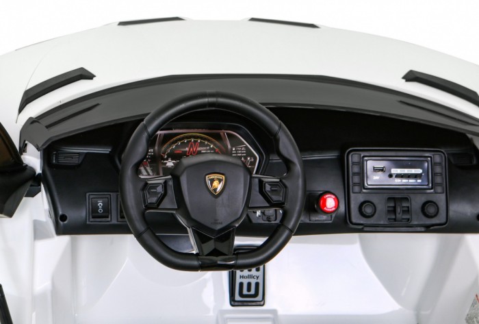Lamborghini SVJ DRIFT dla 2 dzieci Biały + Funkcja driftu + Pilot-8 6972 