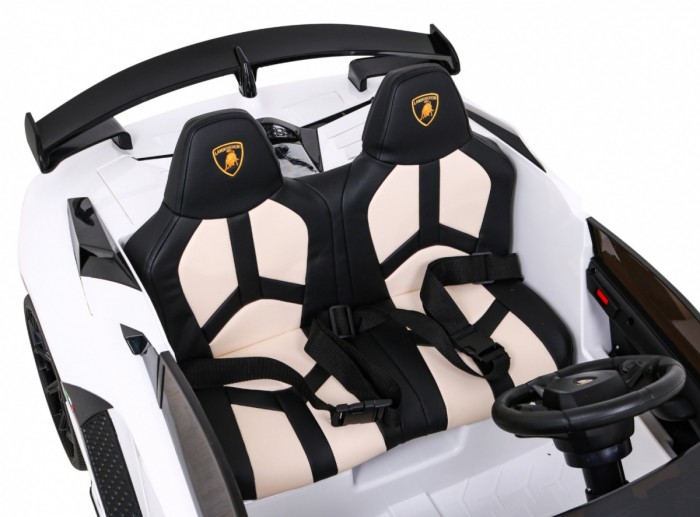 Lamborghini SVJ DRIFT dla 2 dzieci Biały + Funkcja driftu + Pilot-13 6972 