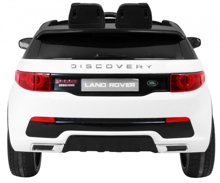 Land Rover Discovery dla dzieci Biały + Pilot + 5-pkt pasy + Regulacja siedzenia + EVA + MP3 LED-6 6974 