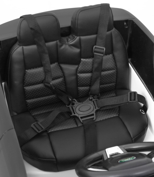Land Rover Discovery dla dzieci Biały + Pilot + 5-pkt pasy + Regulacja siedzenia + EVA + MP3 LED-12 6974 