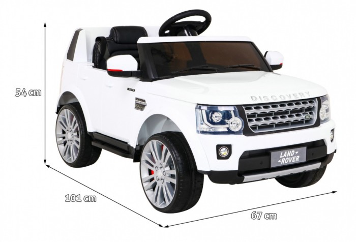 Land Rover Discovery Autko elektryczne dla dzieci Biały SUV + Pilot-2 6975 