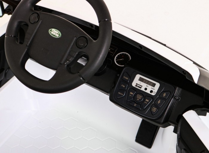 Land Rover Discovery Autko elektryczne dla dzieci Biały SUV + Pilot-9 6975 