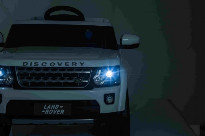 Land Rover Discovery Autko elektryczne dla dzieci Biały SUV + Pilot-16 6975 
