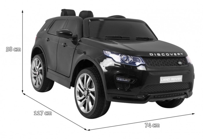 Land Rover Discovery dla dzieci Czarny SUV + Pilot-2 6976 