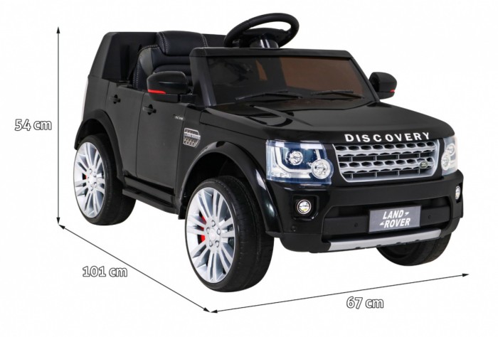 Land Rover Discovery Autko elektryczne dla dzieci Czarny SUV + Pilot-2 6977 