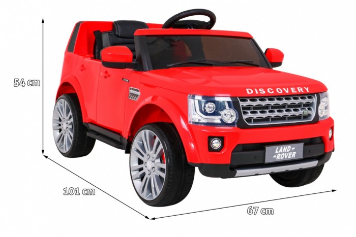 Land Rover Discovery Autko elektryczne dla dzieci, Czerwony SUV + Pilot-2 6979 