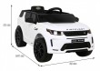 Land Rover Discovery Sport dla dzieci Biały + Pilot + Wolny Start + Funkcja Kołyski + MP3 LED-2 6981 