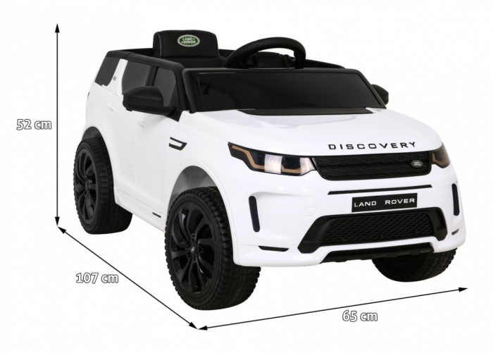 Land Rover Discovery Sport dla dzieci Biały + Pilot + Wolny Start + Funkcja Kołyski + MP3 LED-2 6981 