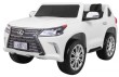 Lexus LX570 Autko 2-osobowe dla dzieci Biały + Pilot + Koła EVA + Radio MP3 + LED-1 6984 