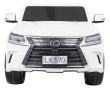 Lexus LX570 Autko 2-osobowe dla dzieci Biały + Pilot + Koła EVA + Radio MP3 + LED-3 6984 