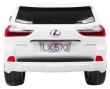 Lexus LX570 Autko 2-osobowe dla dzieci Biały + Pilot + Koła EVA + Radio MP3 + LED-6 6984 