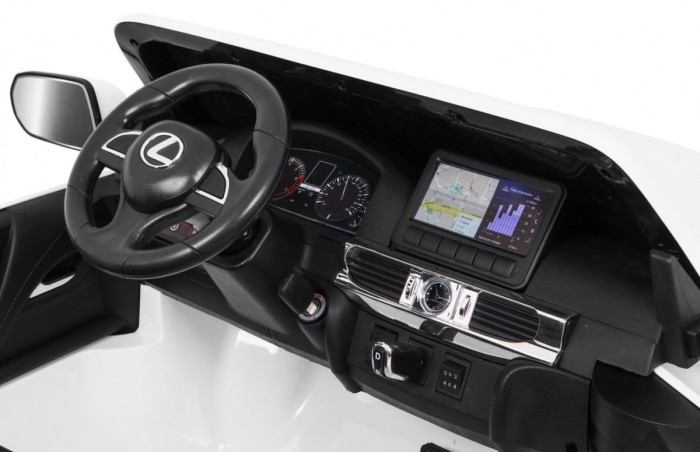 Lexus LX570 Autko 2-osobowe dla dzieci Biały + Pilot + Koła EVA + Radio MP3 + LED-11 6984 