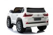 Lexus LX570 Autko 2-osobowe dla dzieci Biały + Pilot + Koła EVA + Radio MP3 + LED-16 6984 