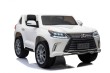 Lexus LX570 Autko 2-osobowe dla dzieci Biały + Pilot + Koła EVA + Radio MP3 + LED-17 6984 