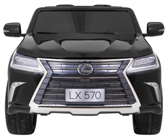 Lexus LX570 Lakierowane Autko dla 2 dzieci Czarny + Pilot + Koła EVA + Radio MP3 LED-3 6985 