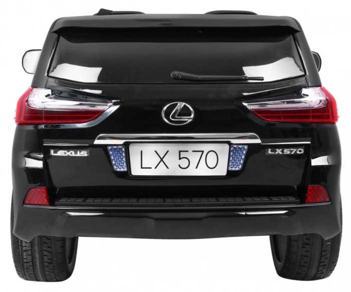 Lexus LX570 Lakierowane Autko dla 2 dzieci Czarny + Pilot + Koła EVA + Radio MP3 LED-6 6985 