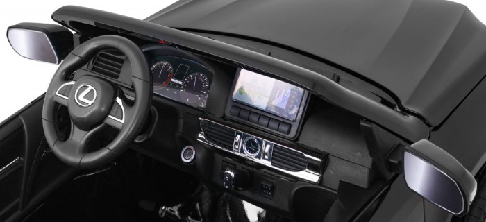 Lexus LX570 Lakierowane Autko dla 2 dzieci Czarny + Pilot + Koła EVA + Radio MP3 LED-8 6985 