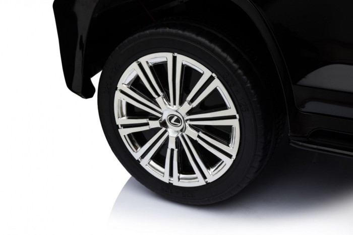 Lexus LX570 Lakierowane Autko dla 2 dzieci Czarny + Pilot + Koła EVA + Radio MP3 LED-12 6985 