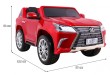 Lexus LX570 Lakierowane Autko dla 2 dzieci Czerwony SUV + Pilot-2 6986 