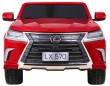 Lexus LX570 Lakierowane Autko dla 2 dzieci Czerwony SUV + Pilot-3 6986 