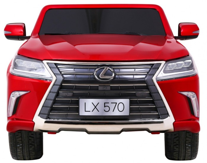 Lexus LX570 Lakierowane Autko dla 2 dzieci Czerwony SUV + Pilot-3 6986 