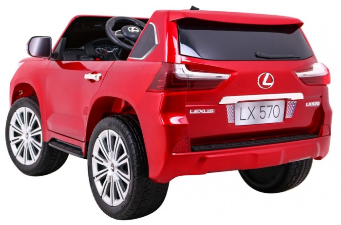 Lexus LX570 Lakierowane Autko dla 2 dzieci Czerwony SUV + Pilot-5 6986 