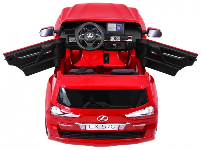 Lexus LX570 Lakierowane Autko dla 2 dzieci Czerwony SUV + Pilot-9 6986 